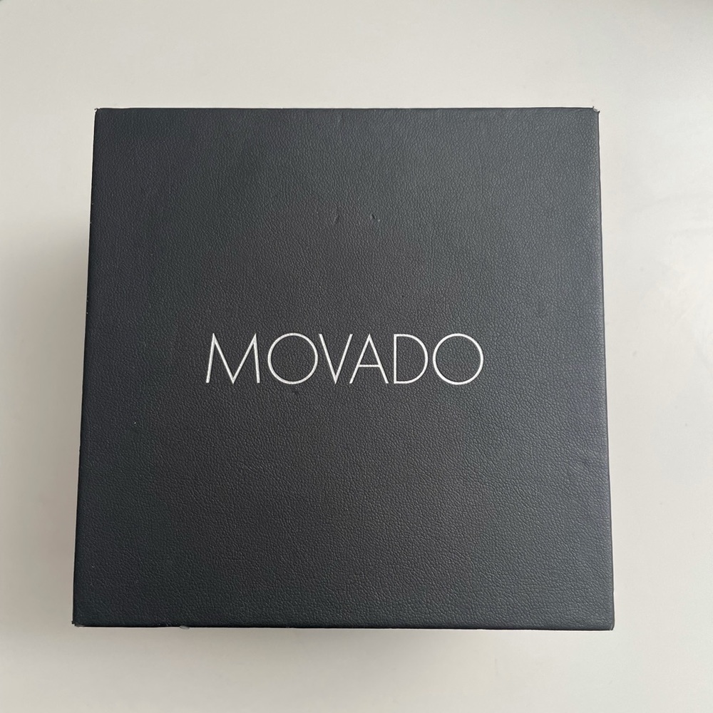 Movado silver watch